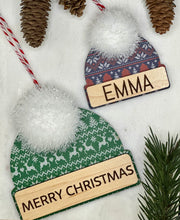 Load image into Gallery viewer, Beanie hat ornament- Customize me!
