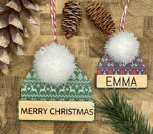 Load image into Gallery viewer, Beanie hat ornament- Customize me!
