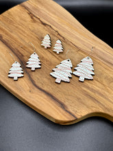 Load image into Gallery viewer, Christmas Tree Snack Cake earrings- studs and dangles
