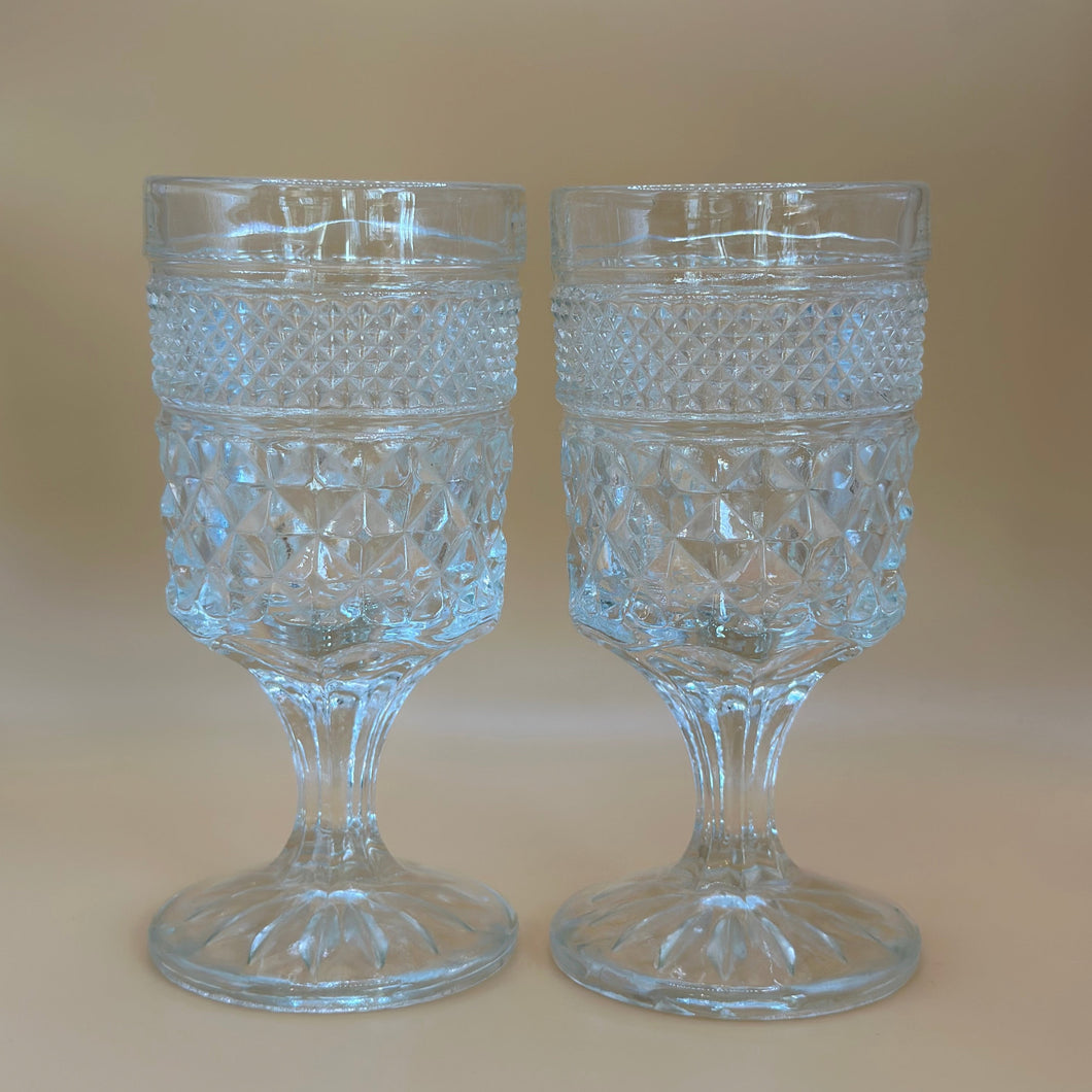 Vintage Wexford Wine Glasses- set of 6