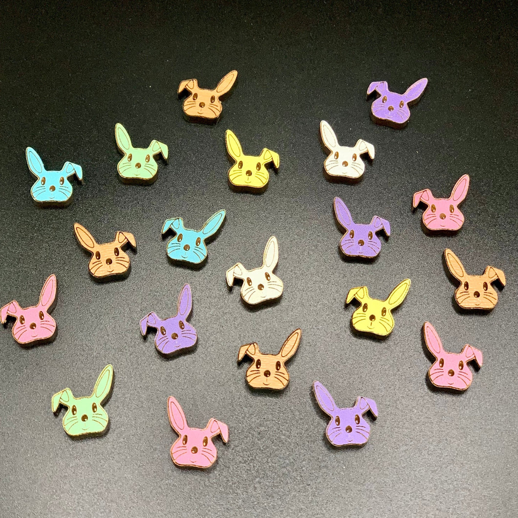 Bunny earring studs- 7 colors available