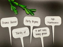 Load image into Gallery viewer, Garden stakes- acrylic- 16 phrases available
