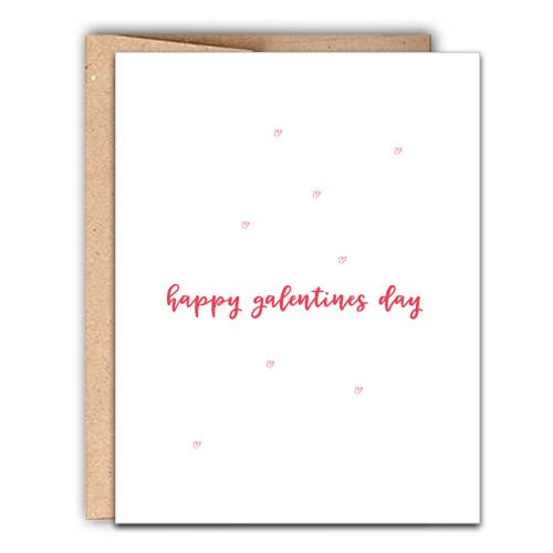 Happy Galentines Day Letterpress Card