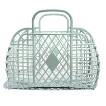 Load image into Gallery viewer, Retro Style Jelly Tote- Available in 3 colors
