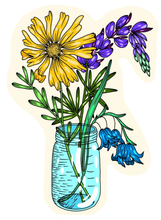 Load image into Gallery viewer, Jar of Flowers- sticker
